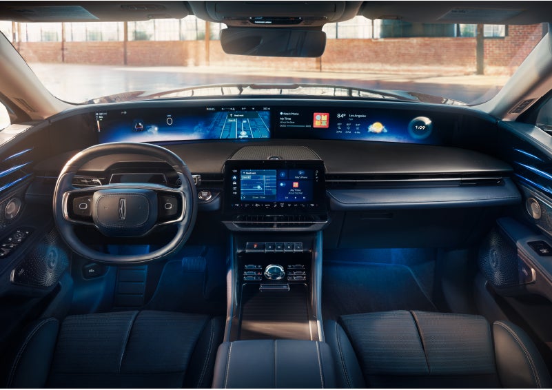 The panoramic display is shown in a 2024 Lincoln Nautilus® SUV. | Bluebonnet Motors Lincoln in New Braunfels TX
